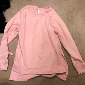 pink sweatshirt